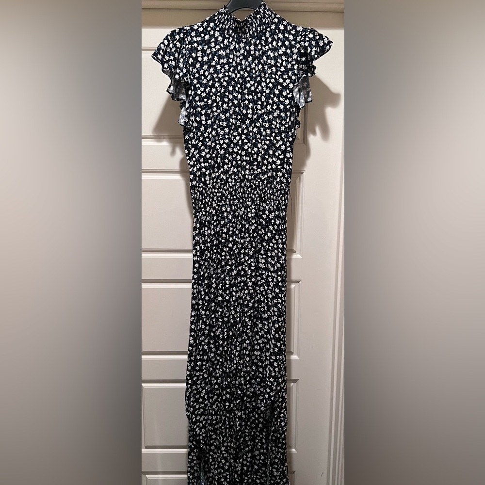 Black floral jumpsuit